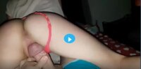 В тугой письке член застрял